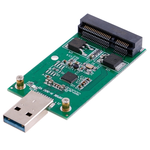 Mini USB 3.0 to PCIE mSATA External SSD PCBA