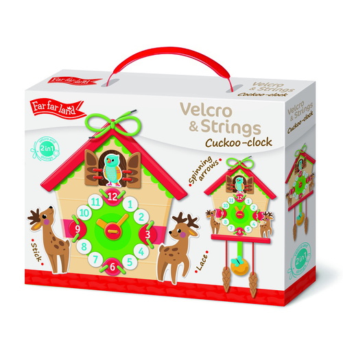 Velcro & Strings game - CUCKOO-CLOCK