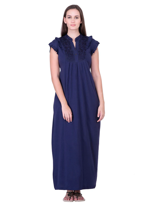 tie back lace detail nighty