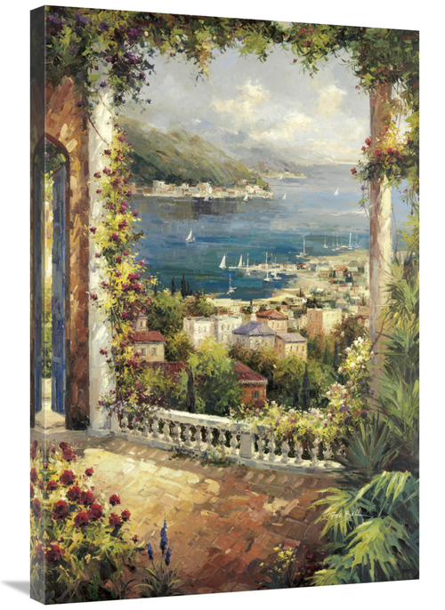 Global Gallery GCS-129798-2436-142 24 x 36 in. Bougainvillea Archway A