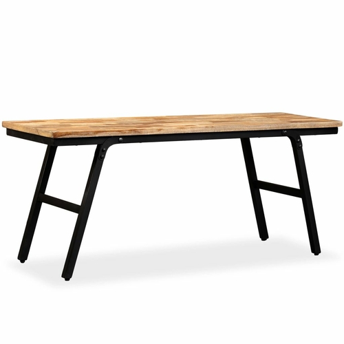 Bench Reclaimed Teak and Steel 43.3"x13.7"x17.7"