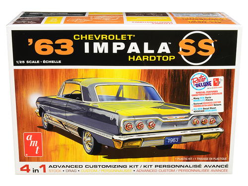 Skill 2 Model Kit 1963 Chevrolet Impala SS Hardtop 4 in 1 Kit 1/25