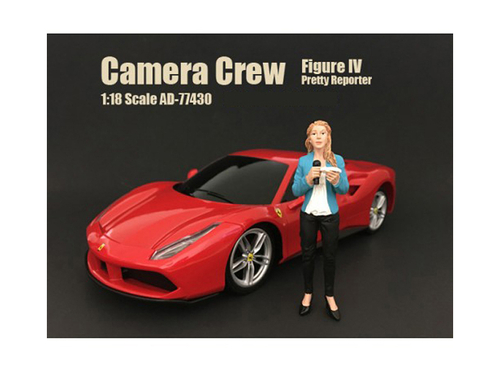 Pretty Reporter Figurine IV \Camera Crew\" for 1/18 Scale Models by