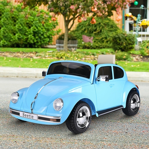 Aosom Licensed Volkswagen Beetle Electric Kids Ride-On Car 6V Battery