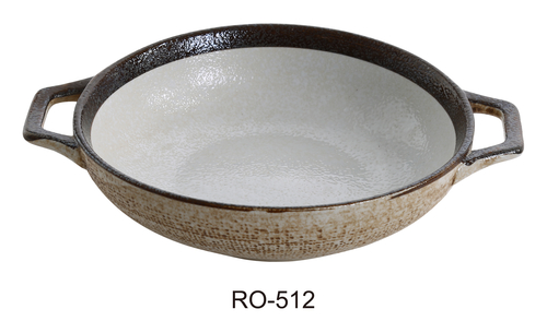 Yanco RO-512 ROCKEYE 11.5" X 8.75" X 2.25" Bowl With Handle 40 OZ