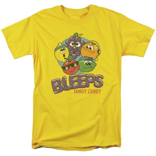 Trevco Dubble Bubble-Bleeps - Short Sleeve Adult 18-1 Tee - Yellow,