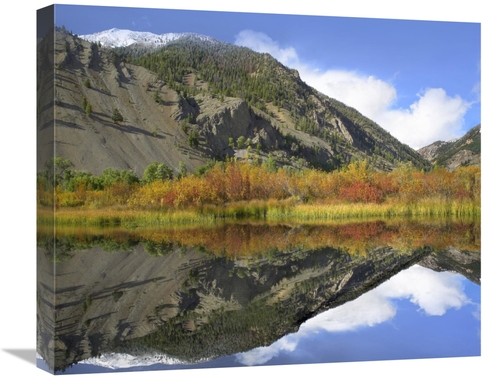 Global Gallery GCS-396292-22-142 22 in. Boulder Mountains Reflected in