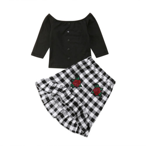 New Summer Fashion Kids Baby Girls Solid Long