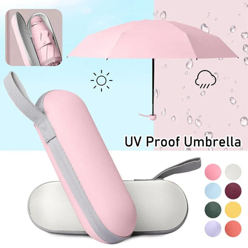 Folding Lightweight Mini Umbrella Rain Women Portable Travel Capsule 5