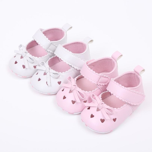 Newborn Infant Baby Girls Crib Shoes Soft Sole