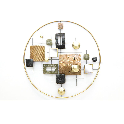 Wall Decoration DKD Home Decor Multicolour Copper Golden Abstract