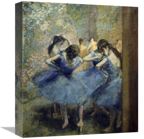 Global Gallery GCS-277308-16-142 16 in. Blue Dancers Art Print - Edgar