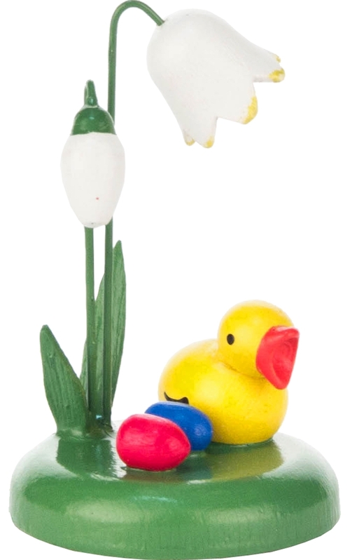 Alexander Taron 224-021-2 Dregeno Easter Ornament Chick Under Flower