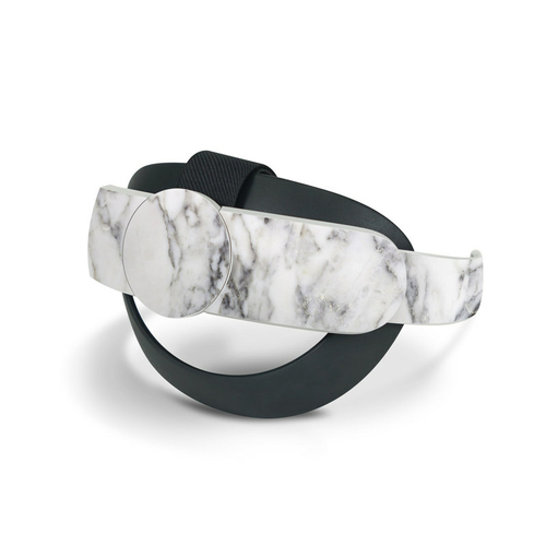 DecalGirl OCQ2S-WHT-MARBLE Oculus Quest 2 Elite Strap Skin - White Mar