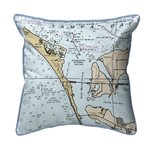 Betsy Drake HJ11424 Anna Maria Island, FL Nautical Map Large Corde