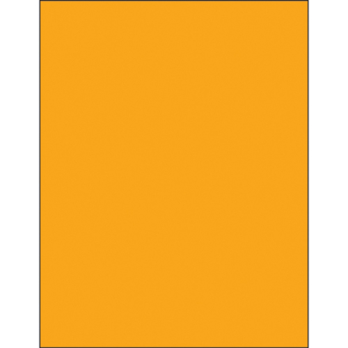 Tape Logic LL420OR 8.5 x 11 in. Fluorescent Orange Removable Rectangle