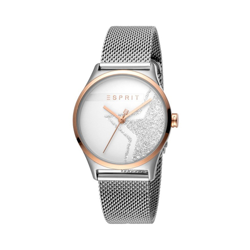 Esprit ES1L034M0295 Sparkle Star Rose Silver Mesh Ladies Watch