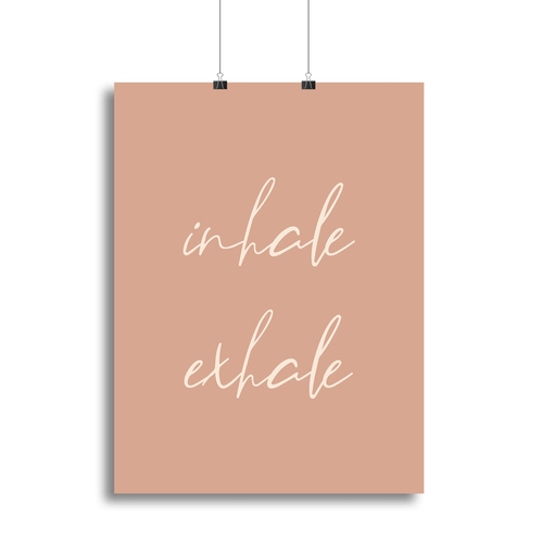 Inhale Exhale Canvas Print or Poster