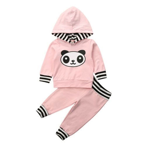 Newborn Autumn Winter Clothes Sets Panda Print