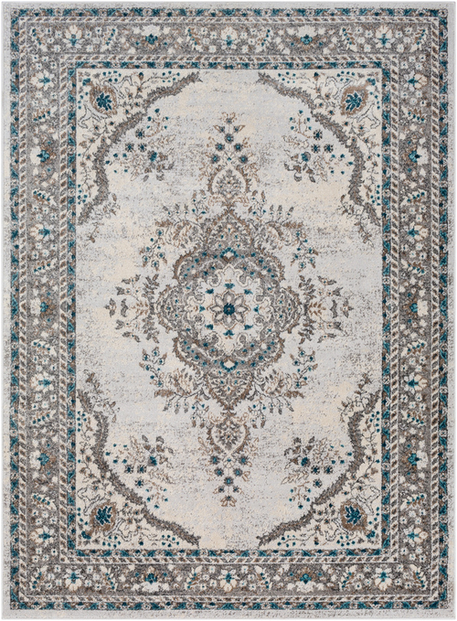 Surya VAR2311-1616 18 in. Varanasi Area Rug, Medium Gray