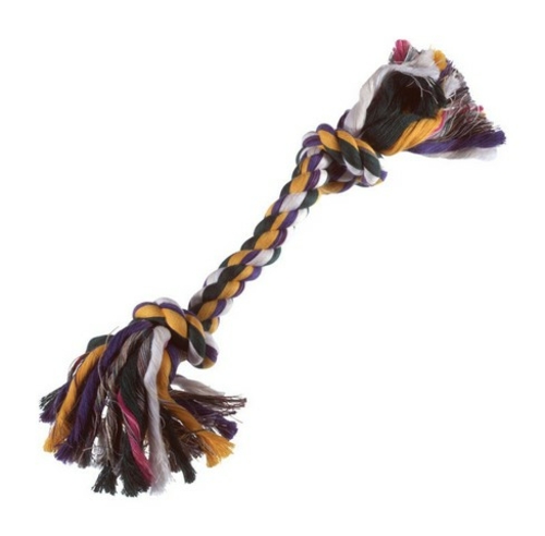 Boss 03871 8 in. Rope Bone Dog Toy