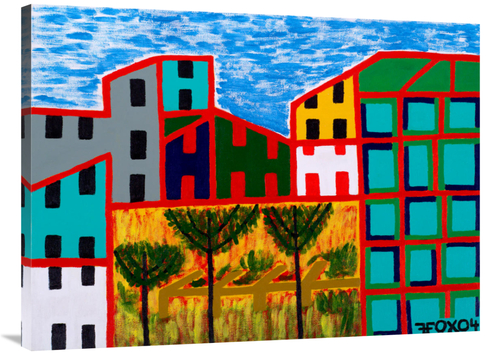 Global Gallery GCS-480354-3040-142 30 x 40 in. Three Trees Art Print -