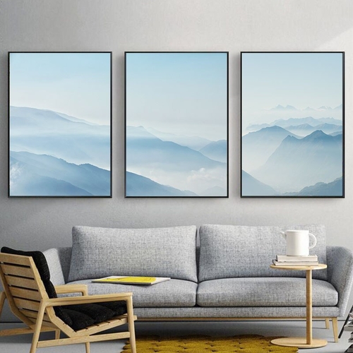 Abstract Landscape Wall Art Mountain