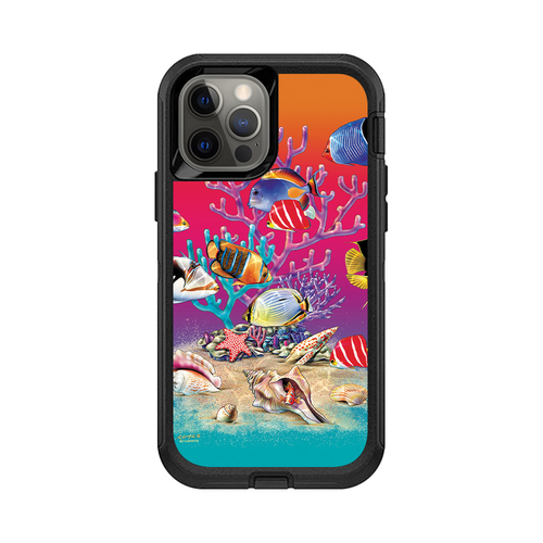 MightySkins OTDIP12-Coral Garden Skin for Otterbox Defender iPhone 12 