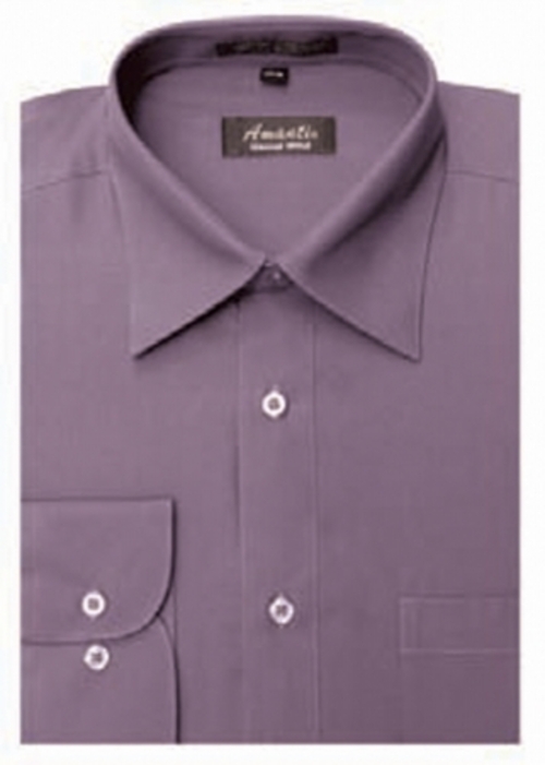 Amanti CL1012-19x36-37 Amanti Mens Wrinkle Free Violet Dress Shirt - V