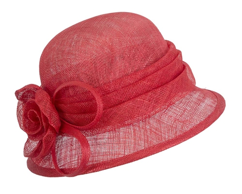 Red Ladies Bucket Racing Hat for Ascot