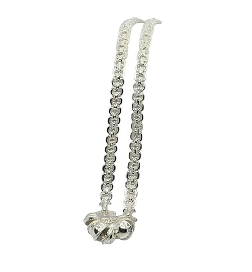 Women's Silver Plated Anklet Pair for Wedding Cultural Events Everyday