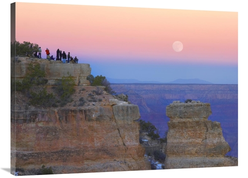 Global Gallery GCS-397138-3040-142 30 x 40 in. Tourists Enjoying Sunse