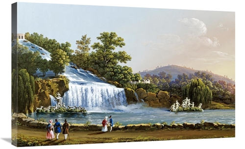 Global Gallery GCS-268341-36-142 36 in. Prima Cascata Di Caserta Art P