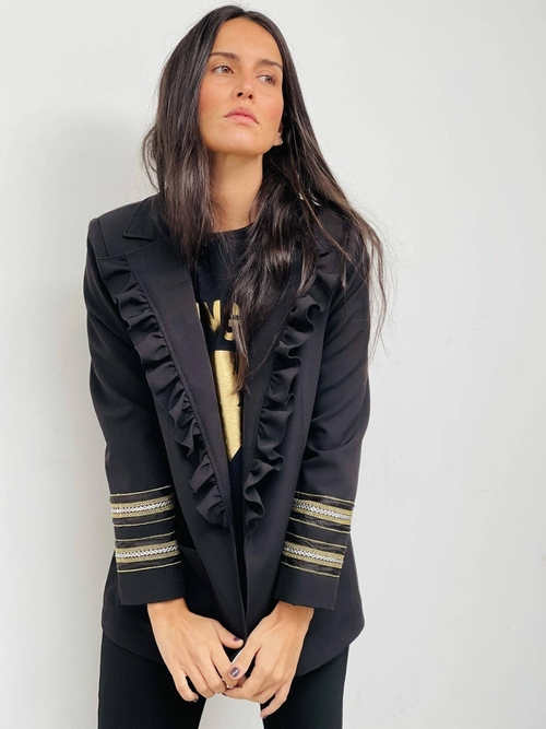 Blazer Volante Puños Decorados Danger