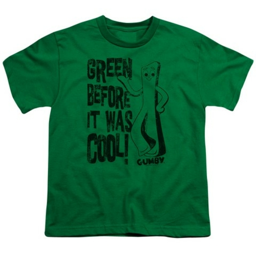 Trevco Gumby-Cool Green Short Sleeve Youth 18-1 Tee- Kelly Green - Sma