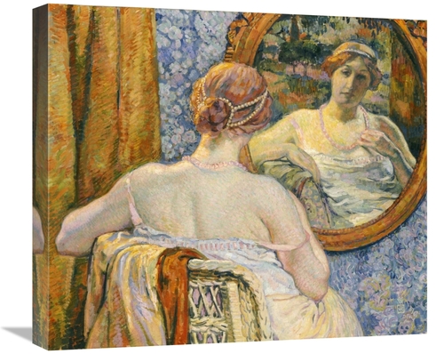 Global Gallery GCS-267509-22-142 22 in. Woman in a Mirror Art Print - 