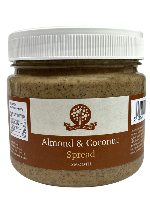 Nutural World – Almond and Coconut Spread - Smooth – 1kg Type A Foil