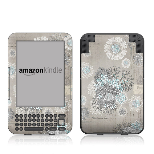 DecalGirl AK3-CHRSPAR Kindle Keyboard Skin - Christmas In Paris