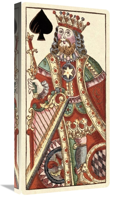 Global Gallery GCS-455060-1224-142 12 x 24 in. King of Spades - Bauern