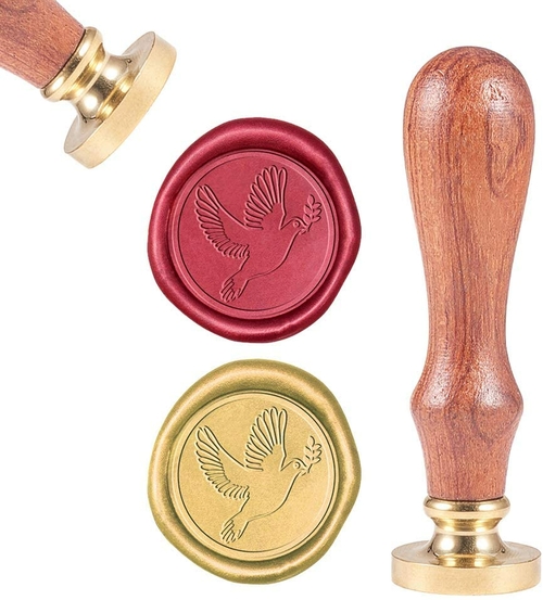 Sealing Wax Stamps Pigeon Retro Wood Stamp Wax Seal