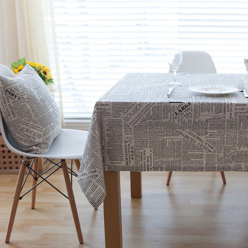 Retro Newspapers Pattern Decorative Table