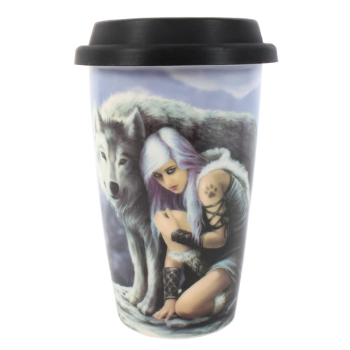 Protector Travel Mug by Anne Stokes