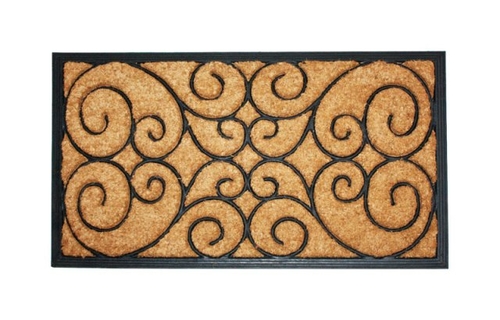 J & M Home Fashions 4434 18 x 30 in.Coir Swirl Mat