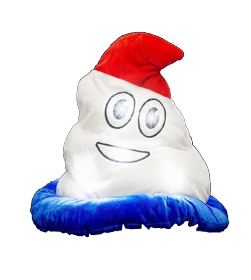 Blinkee A1270 LED Light Up Patriotic Poop Swirl Hat Red, White & B