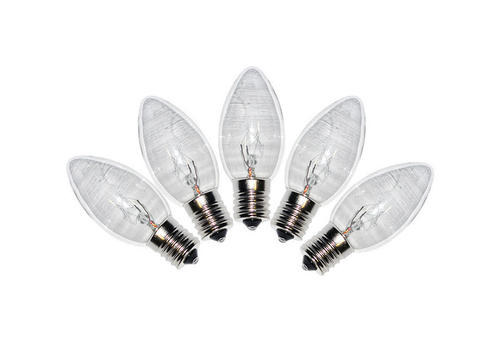Holiday Bright Lights 9760950 C9 Christmas Light Bulbs, Clear,