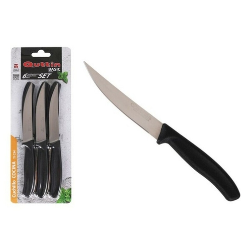 Knife Set Quttin Black (6 pcs)