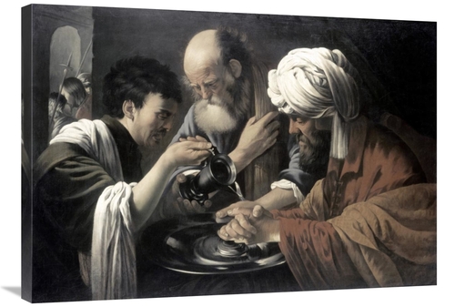 Global Gallery GCS-276929-36-142 36 in. Pilate Washing His Hands Art P