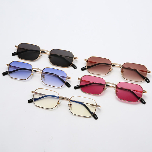 Square Color Small Glasses New Sunglasses European And American Street