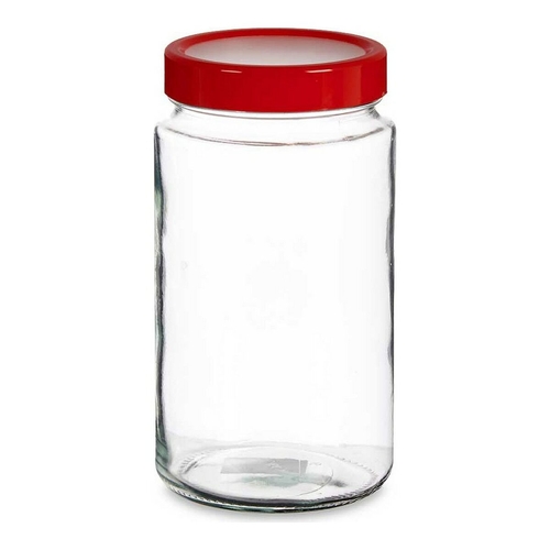 Tin Red Transparent 11,5 x 21 x 11,5 cm Glass 2 L polypropylene