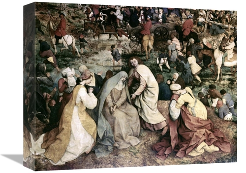 Global Gallery GCS-281797-16-142 16 in. The Procession to Calvary - De